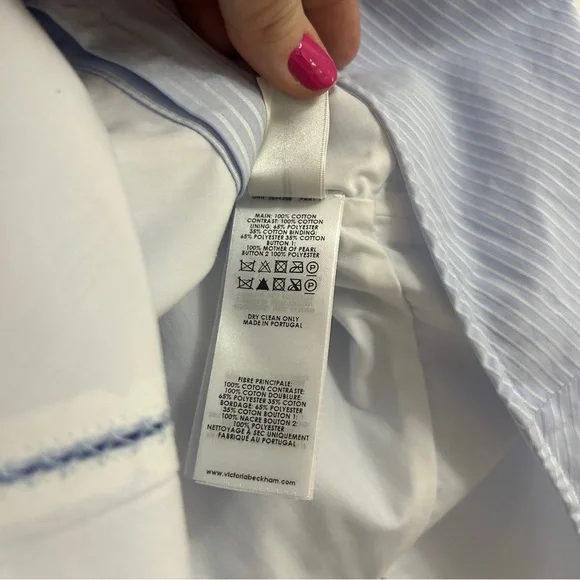 Victoria Beckham Light Blue Mini Dress - Picture 7 of 11